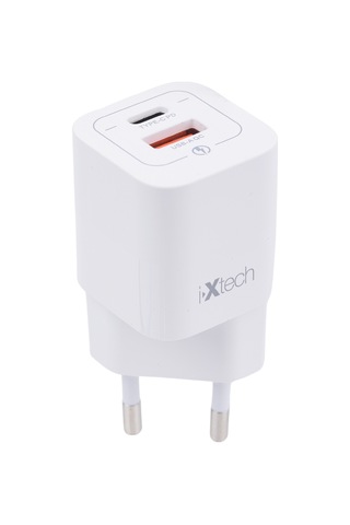 İxtech 33W Akıllı Hızlı Şarj Cihazı Beyaz - IX-HC1