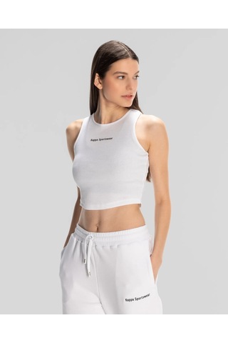 Kappa Authentic Jessa-wmn-halter Top Kadın Atlet-beyaz