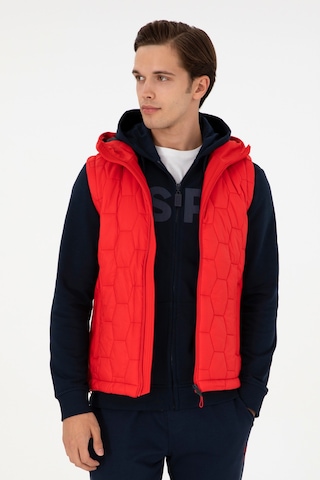 U.s. Polo Assn. Erkek Kırmızı Yelek Dokuma 50291292-vr030 Kırmızı