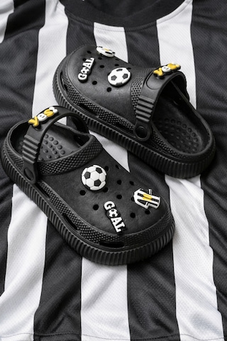 N Moda Unisex Çocuk Figürlü Sticker Sandalet-terlik Beşiktaş