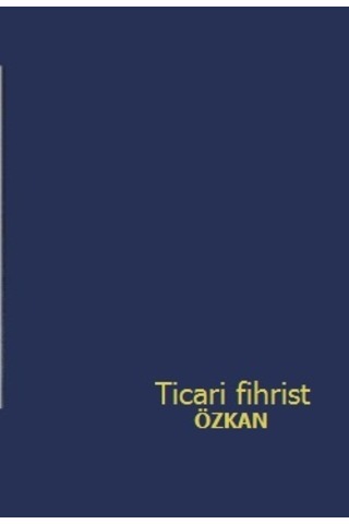Ticari Fihrist 20X28 4'Lü Cilt Bezli Özkan Siyah
