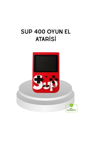Sup Retro El Konsolu - 500 Oyun, Tv Bağlantılı, 3 İnç Ekranlı Şarjlı Mini Atari