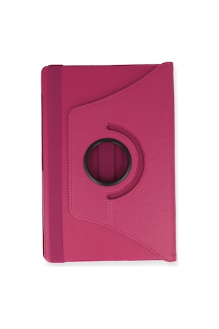 Newface - 818 - Samsung Galaxy P610 Tab S6 Lite 10.4 Kılıf 360 Tablet Deri Kılıf - Kmrsfres - - Pembe