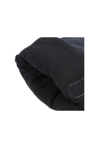 Maiyame Kışlık Isı Sağlayan Polar Fleece Eldiven, Bebek Arabası Sürerken Ve Dış Etkinliklerde Kullanıma Uygun, Çift Taraflı Bantlı, Unisex, Siyah