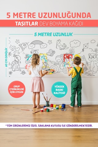 Taşıtlar Boyama Kağıdı