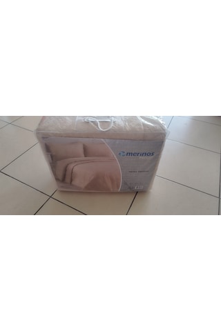 Merinos Yatak Örtüsü Çift Kişilik İpeksoft / Çeyizlik / Günlük Kullanım İçin Uygun Bej