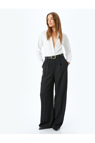 Koton Uzun Kollu Slim Fit Klasik Poplin Gömlek Beyaz 5sak60043uw Beyaz