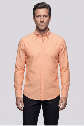Bisse Regular Fit Cepsiz Orange Uzun Paşa Yaka Gömlek Gmoks261001 D22 Turuncu