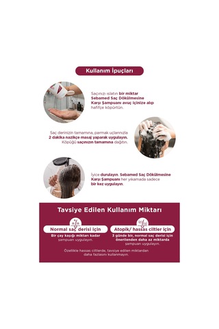 Sebamed Güçlendirici Etkili Dökülme Karşıtı Şampuan 1 L + Silikon Tarak