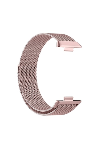 Huawei Watch Fit 3 Zore Krd-01 Metal Kordon-rose Pembe