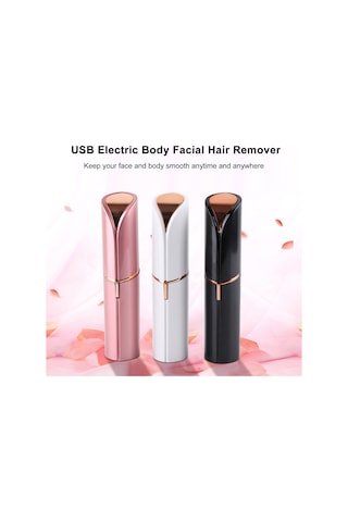Moveevo Usb Mini Şarj Edilebilir Tüy Alma Cihazı Elektrikli Tüy Alma Cihazı Kadınlar İçin Siyah