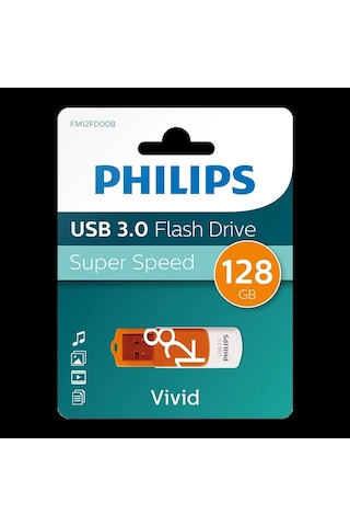 Phılıps 128gb Usb 3.0 100/150mb/s Fm12fd00b/00