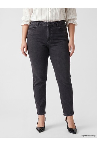 Lcw Grace Siyah Straight Fit Kadın Jean Pantolon