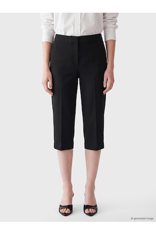 Lcw Comfort Siyah Beli Lastikli Kadın Kapri