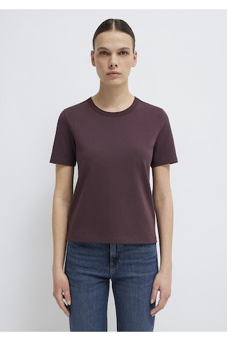 Mavi - Bordo Basic Tişört 1614067-70223 Bordo