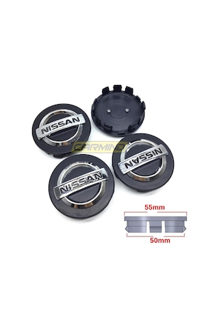 Nissan Qashqai-Juke Jant Göbeği Siyah 48-54Mm