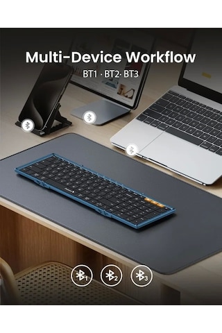 Protoarc Katlanabilir Bluetooth Klavye Dark Blue