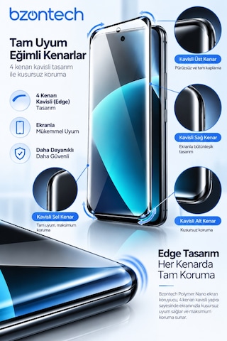 Redmi Note 15 Pro 4g Uyumlu Polymer Nano Ekran Koruyucu Tam Kaplayan