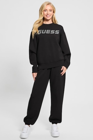 Guess Kadın Cecılıa Cn Önü Logolu Sweatshirt - Siyah Siyah