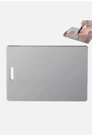 Erya Home Paslanmaz Çelik Antibakteriyel Yüksek Kalite Kesme Tahtası 30x40