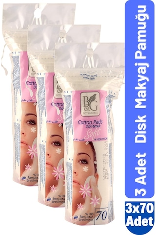 Titiz B&G Disk Makyaj Pamuk 3 x 70'li
