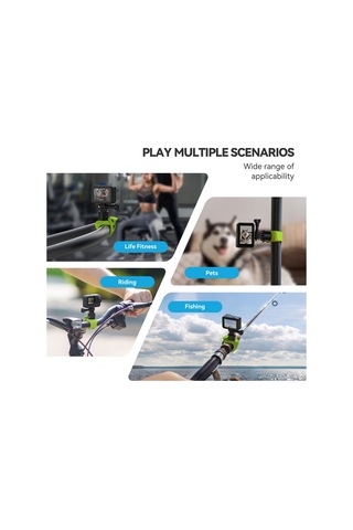 Telesın Spor Kamera Askısı Montajlı Silikon Sarma Bandı Turuncu