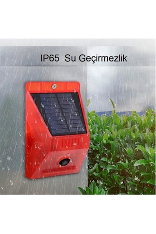 Alarm Güneş Enerjili Solar 129 Db Sesli Hareket Ve Işık Sensörlü