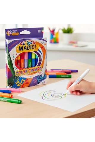 Carioca Magic Renk Değiştiren Keçeli Kalem 10'lu