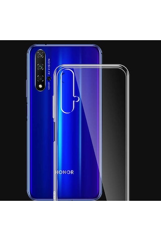 Huawei Nova 5T Kılıf Lüx Şeffaf Silikon Kılıf