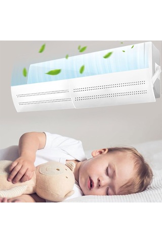 Ayrex Ayarlanabilir Delikli Klima Hava Yönlendirici 58-105 Cm Klima Çarpması Siperliği Aparatı