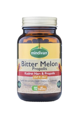 Mindivan Bitter Melon Propolis 60 Kapsül Aromasız