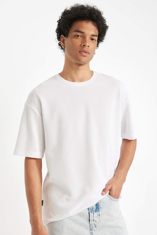 DeFacto Comfort Regular Fit Rahat Kesim Bisiklet Yaka Kısa Kollu Ağır Kumaş Basic Düz Tişört B4444AX24AUWT34