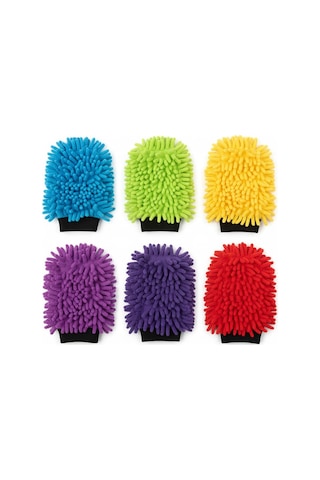 Orret Home Mikrofiber Peluş Araç Yıkama Ve Temizlik Eldiveni Çift Taraflı Oto Yıkama Eldiveni, Toz Alma Ve Kurulama Eldiveni, Ev Ve Araç İçi Kullanıma Uygun 256