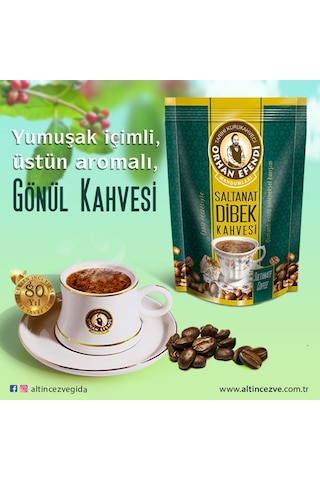 Tarihi Kurukahveci Orhan Efendi Saltanat Dibek Kahvesi 200 G