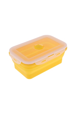 Homyl Katlanır Silikon Öğle Yemeği Kutusu Kase Bento 540ml-sarı 540ml Sarı Çok Renkli