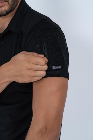 Bikatex Tactical Taktik Tişört Lacost Polo Gömlek Yaka T-shırt Outdoor Tişört - 802 Siyah