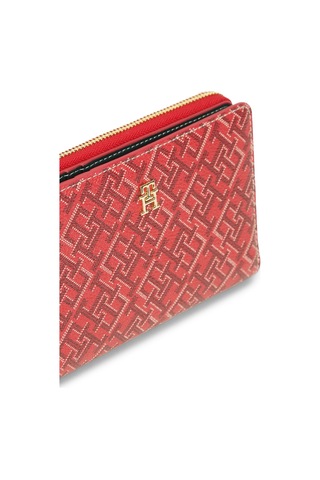 Tommy Hilfiger Th Icon Bıfold Wallet Monoplay Kadın Kırmızı Cüzdan - Aw0aw18594