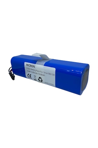 Micron Smart 360 S9 Akıllı Robot Süpürge Bataryası 14.4v 5200mAh Pil