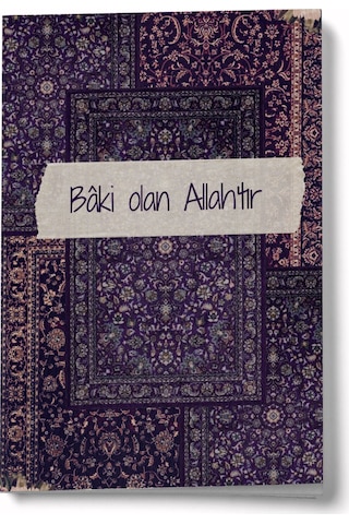 Sufi Serisi 5 Bâki Olan Allah Tır A6 Çizgili Mini Defter Not Defteri Çok Renkli