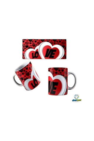 Love Kupa Bardak Tek Adet K0304 Çok Renkli