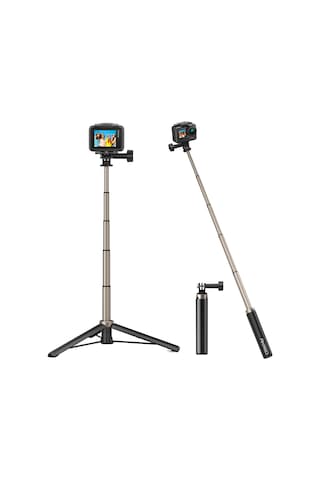 Akaso 60 Cm Uzatılabilir Selfie Çubuğu Ve Tripod Standı Aksiyon Kamera Aksesuarı Siyah