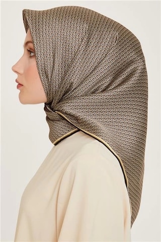 Armine Sura Saf İpek Eşarp 9250d 31 Kahverengi