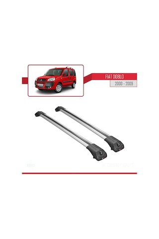 Fiat Doblo 2000-2009 Arası İle Uyumlu Ace-1 Ara Atkı Tavan Barı Gri