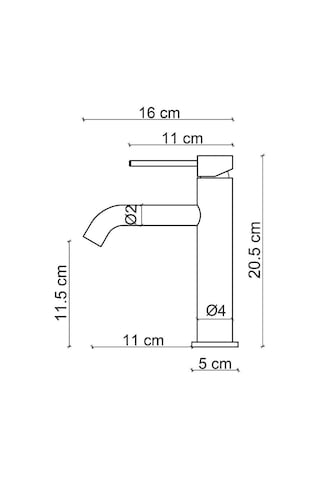 Fontana FJ-SS2015 Lavabo Bataryası Mat Siyah