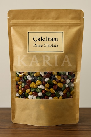 Çakıltaşı Draje Çikolata 1 Kg Renkli Taş Görünümlü Çikolata