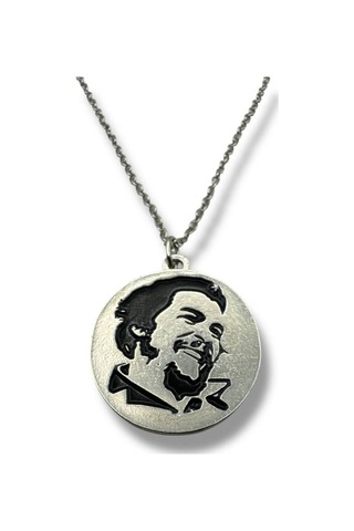 Che Guevara Figürlü Unisex Kolye Özgürlük, Cesaret Ve Devrim Ruhu Tasarımı Çok renkli