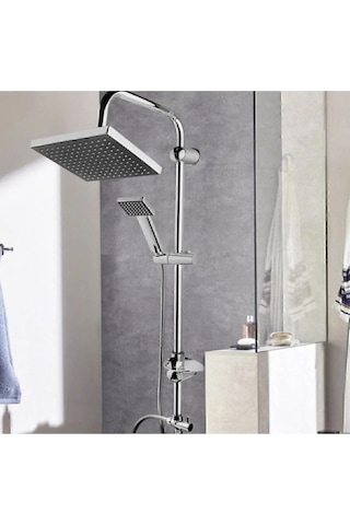 5 Fonksiyonlu Robot Duş Takımı Krom Gri