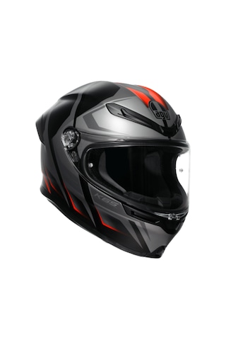 Agv K6 S Karve Matt - Black / Grey / Red Diğer