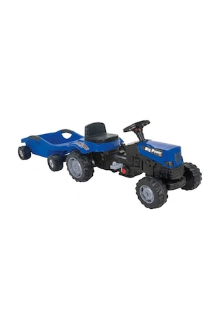 Pilsan Power Pedallı Big Trolley Römorklu Traktör Mavi Çok Renkli