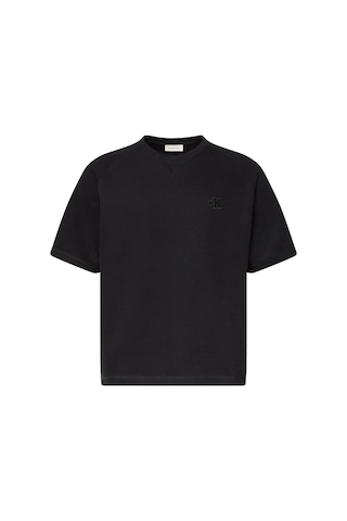Calvin Klein Erkek Cozy Flatback Rib Ss Siyah Relaxed T-shirt-12801 Siyah